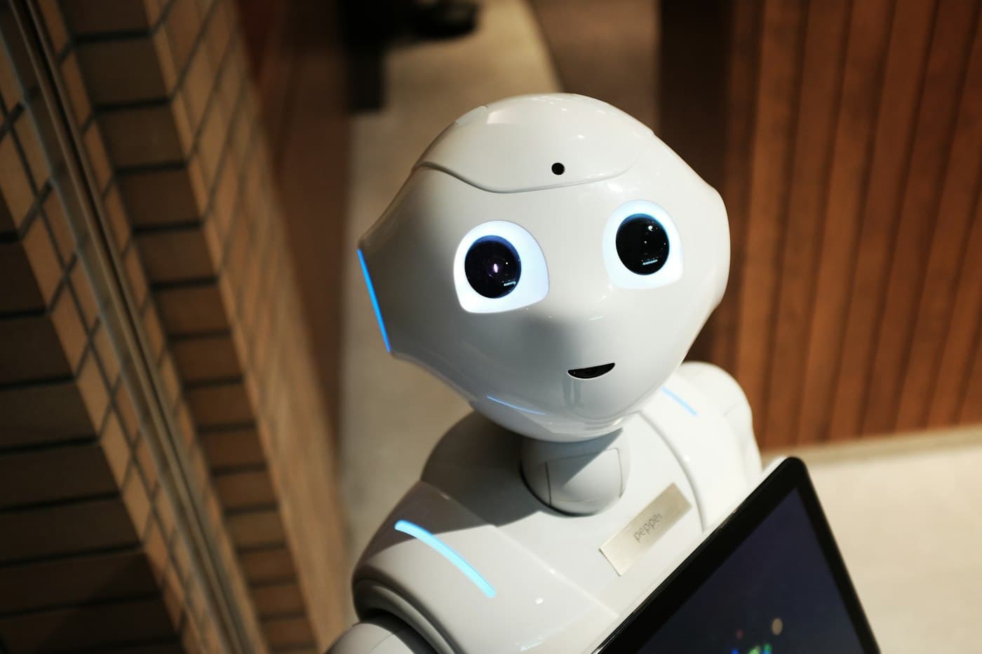 Humanoid robot illustrating AI-assisted marketing systems