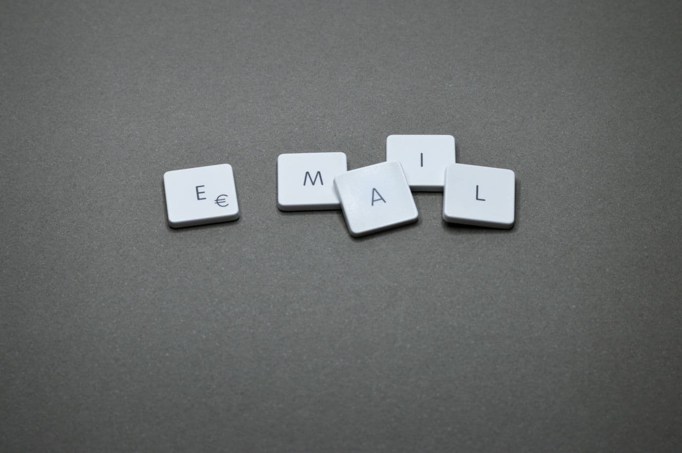 Keyboard keys spelling EMAIL
